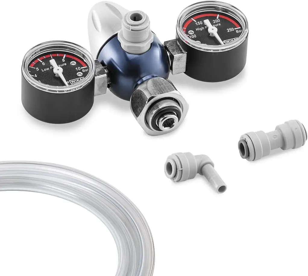 [SD-0308] CO₂ Druckminderer kompatibel mit Quooker Cube - Kohlensäure Druckregler zum Umrüsten auf handelsübliche CO₂ Zylinder-Flasche/Kartusche (bis 10 kg)