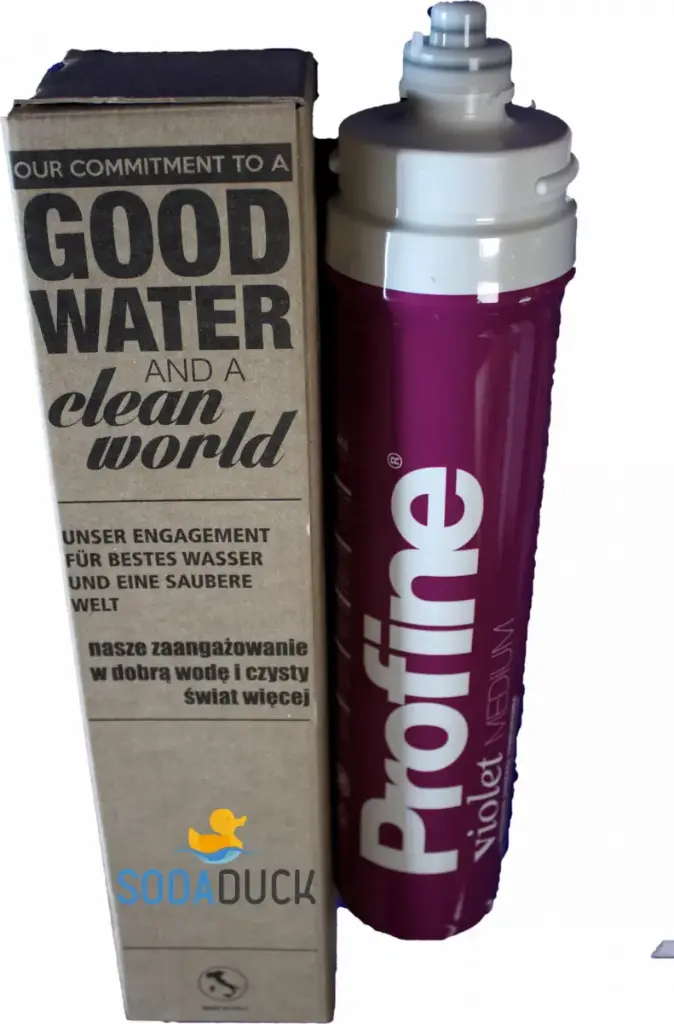 Sodaduck Profine Violet Kaffeemaschinen, Wassersprudler Kalkschutz Filterpatrone 0,5 µm 